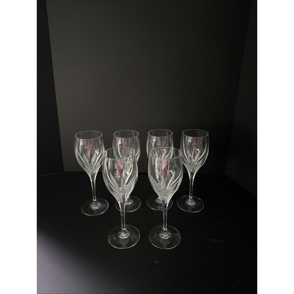 Mikasa Flame D'amore Crystal Goblet  9 /1/8 inch Water/Wine Set of 6